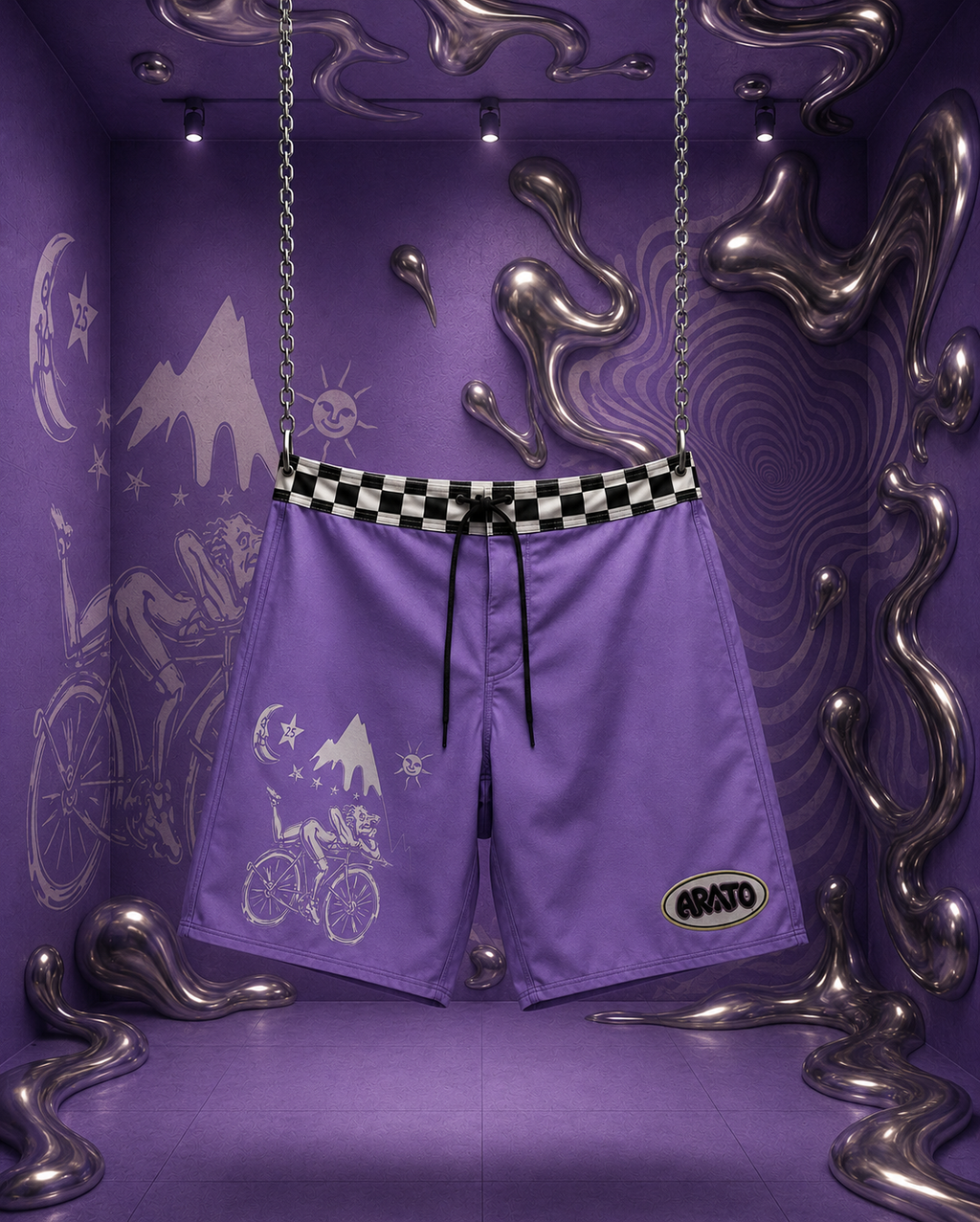 Bicycle day - Voyager Boardshort - 19”